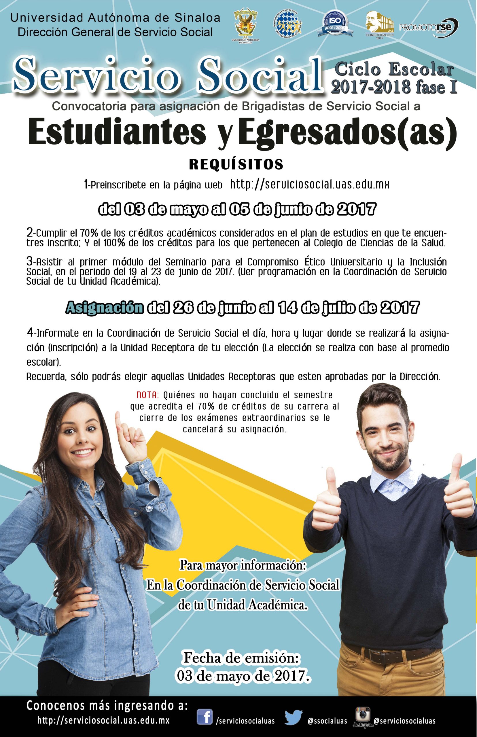 Convocatoria Estudiantes Y Egresados(as) Ciclo Escolar 2017 – 2018 Fase ...